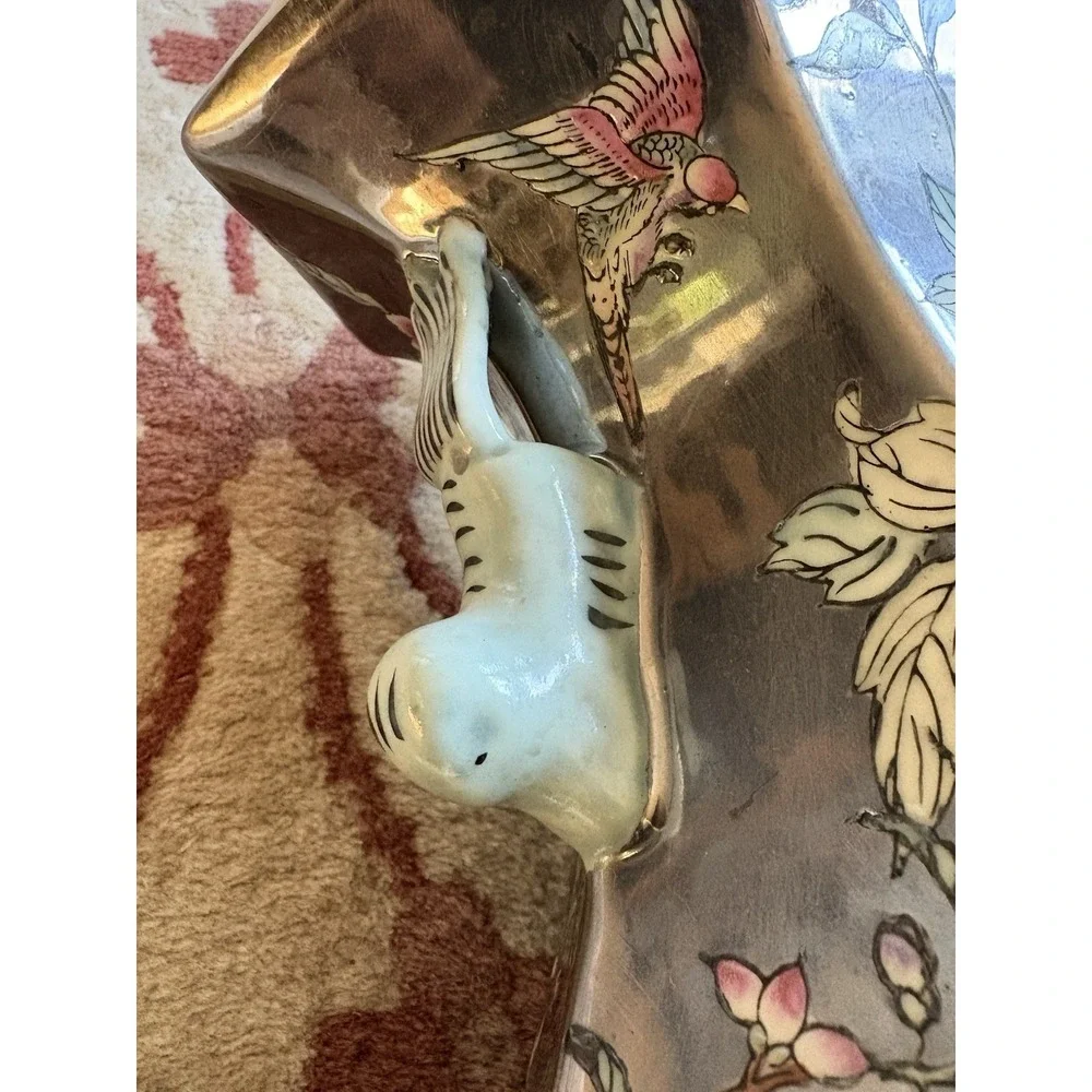 Vintage Chinese Mirror Finish Vase 16